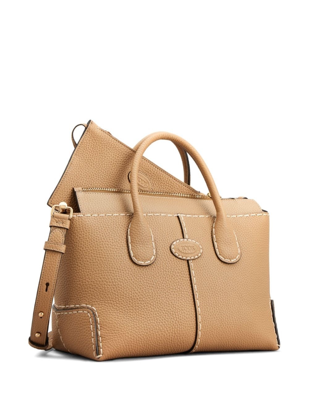 small Di leather tote bag - 2