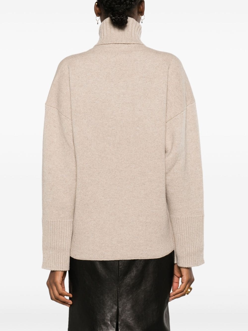 roll-neck wool-blend jumper - 4