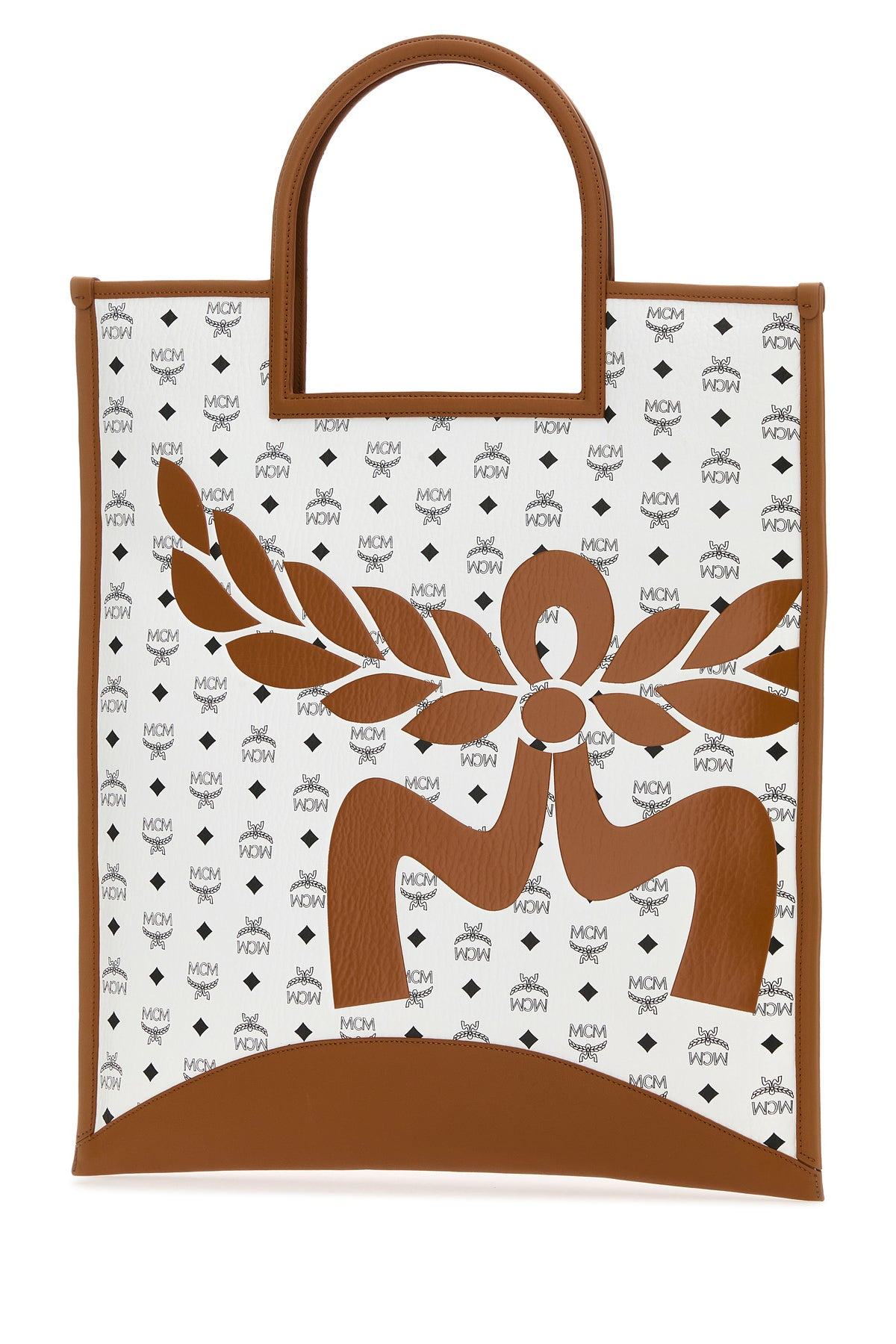 Printed nappa leather XL Aren shopping bag - 2