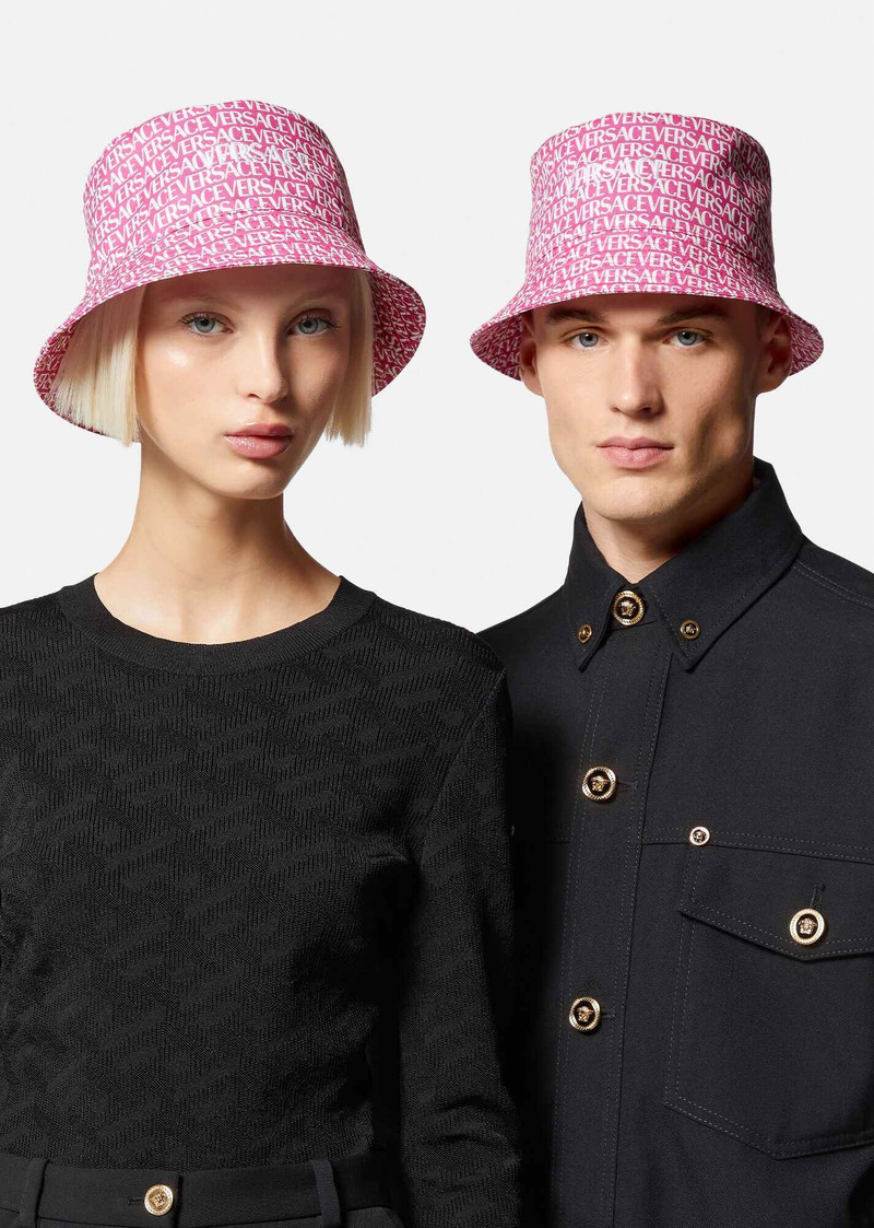 Versace Allover Bucket Hat 3