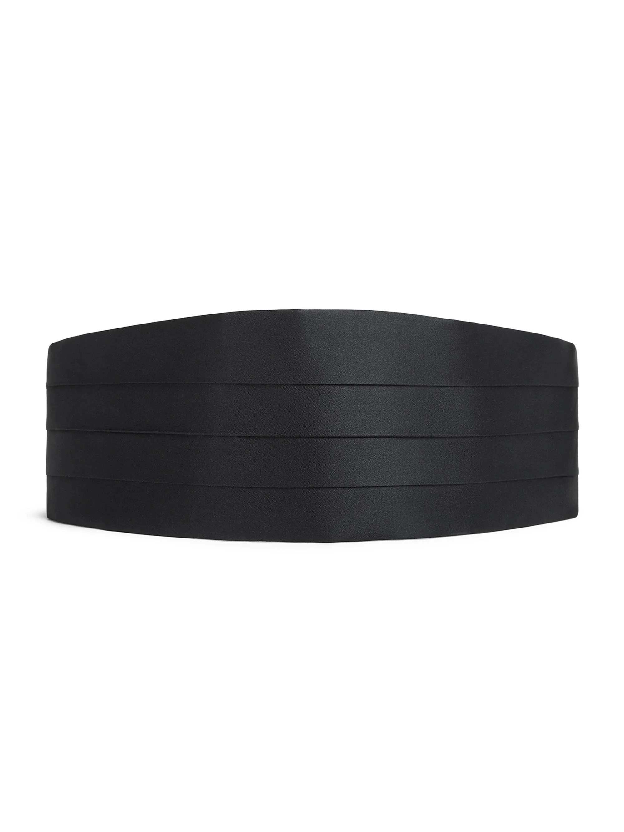 Men's Silk Cummerbund - Black - 1