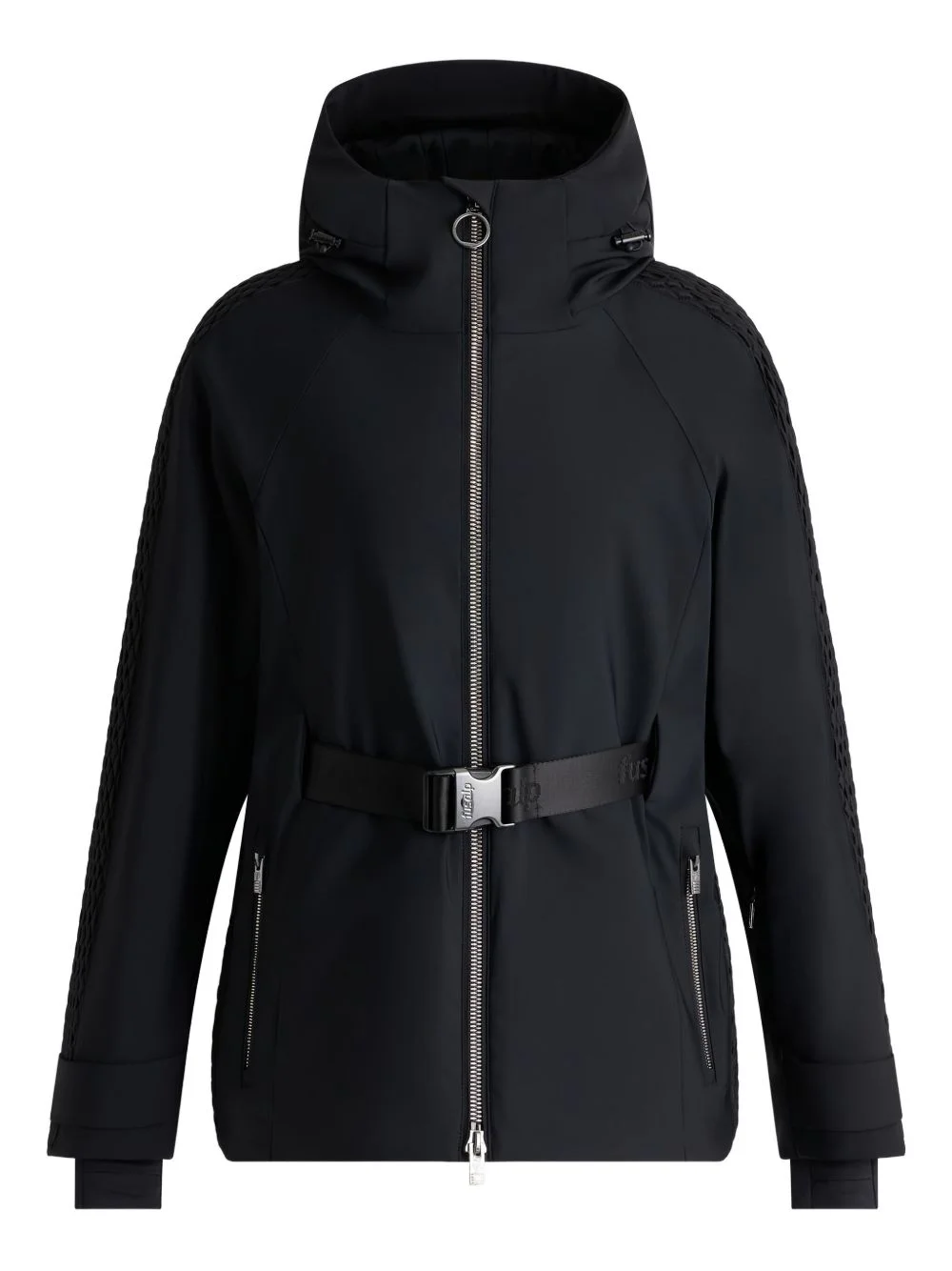 logo-patch ski jacket - 1