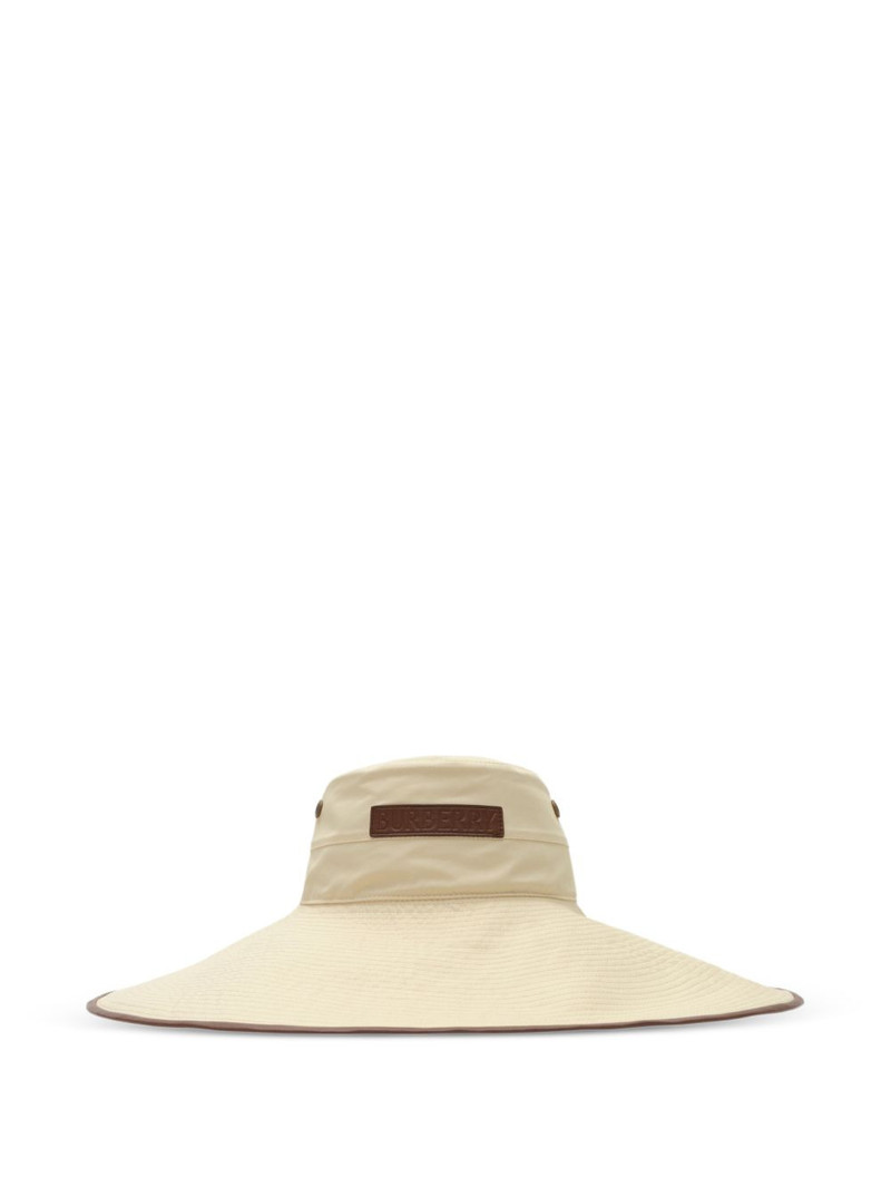 logo gabardine sun hat 1