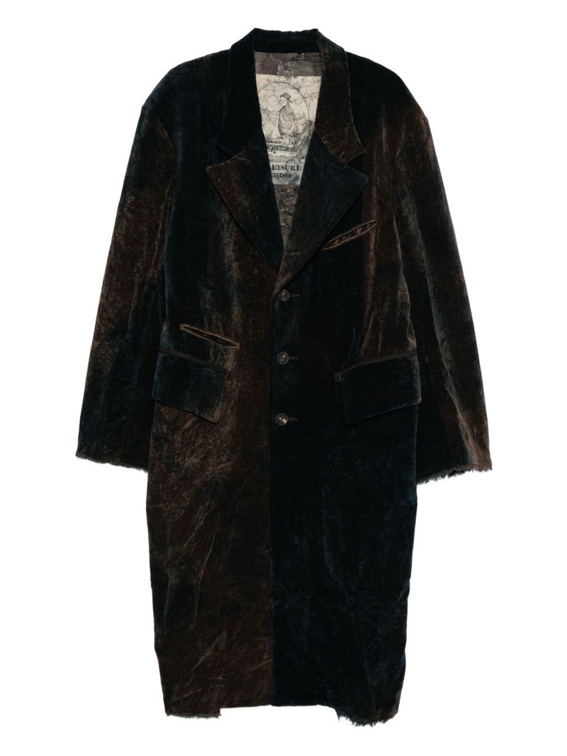 notch-lapels panelled coat 1