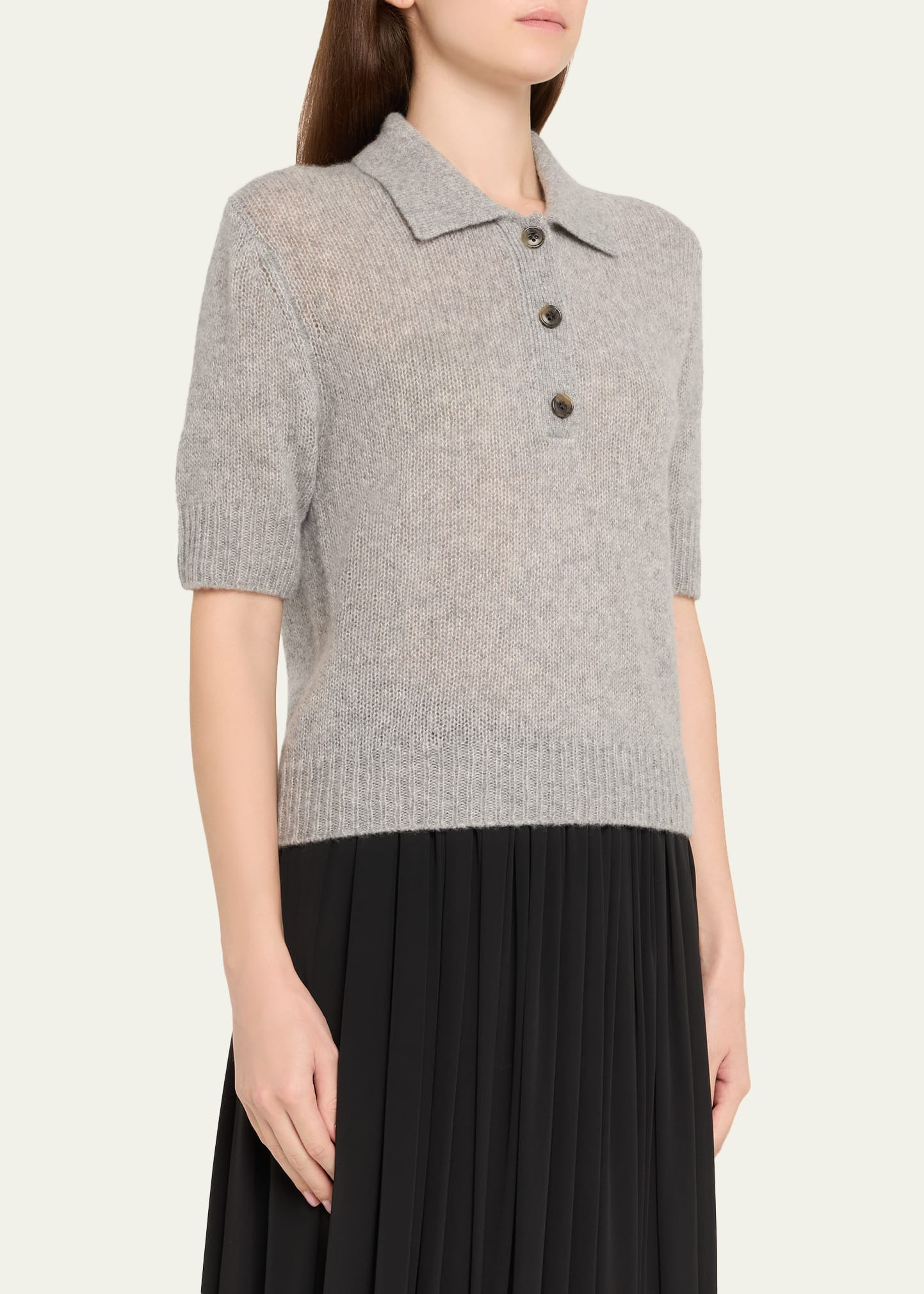 Masy Cashmere Polo Sweater - 4