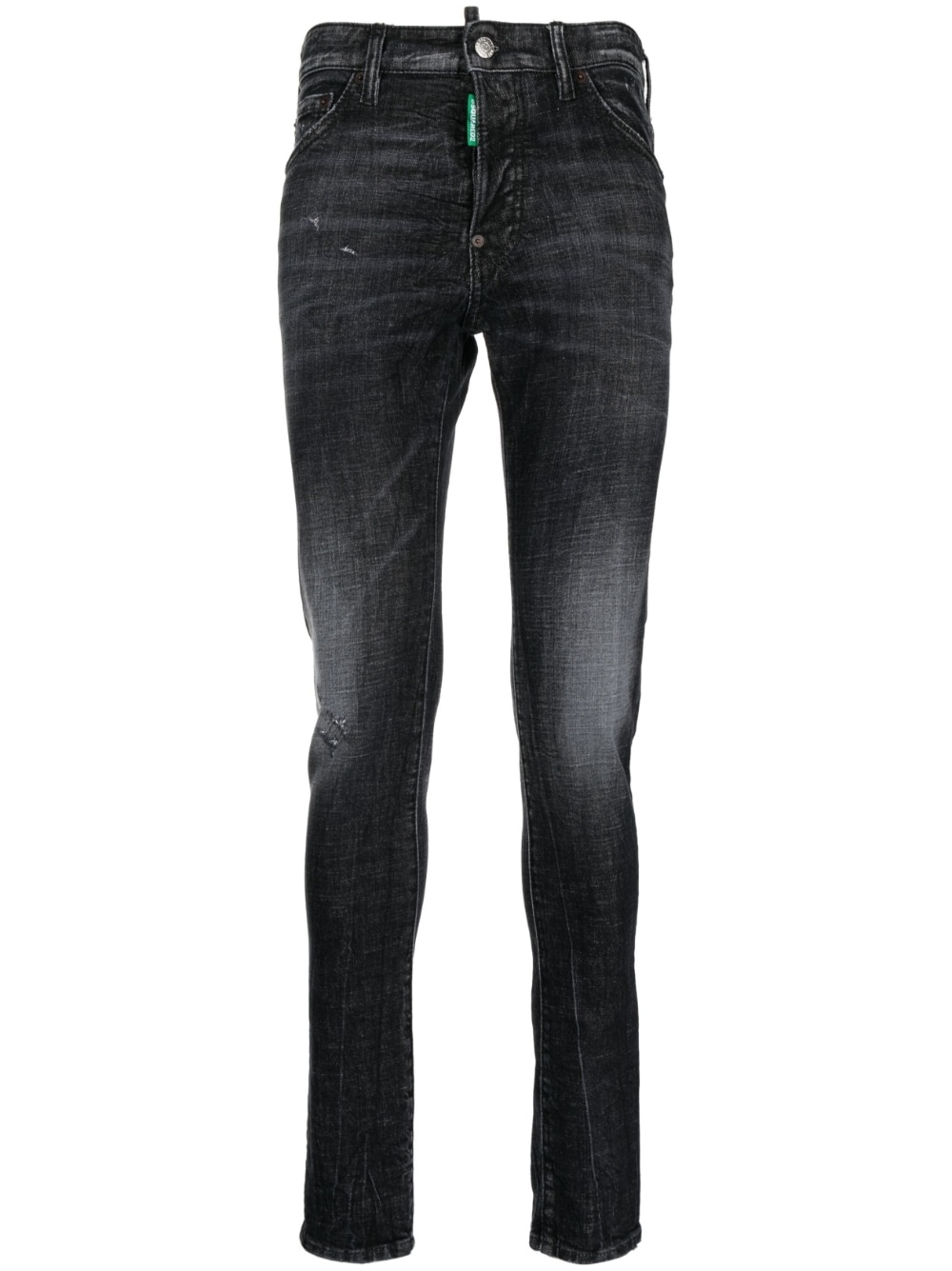 distressed slim-fit jeans - 1