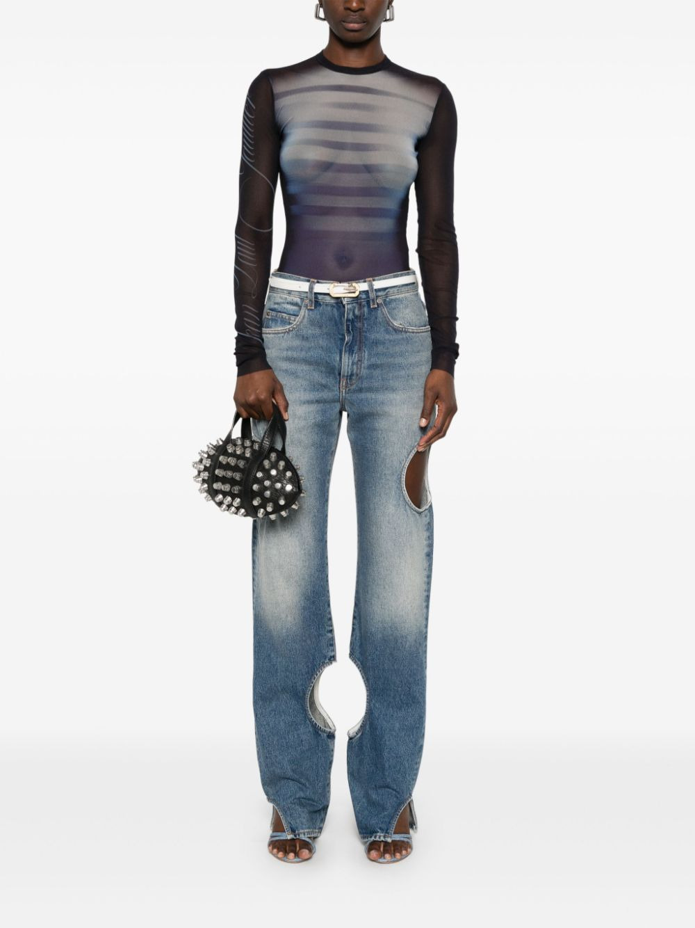 Jean Paul Gaultier Women Long Sleeve Bodysuit - 2