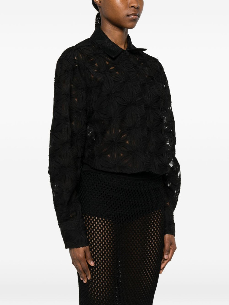 floral-print cropped blouse 3