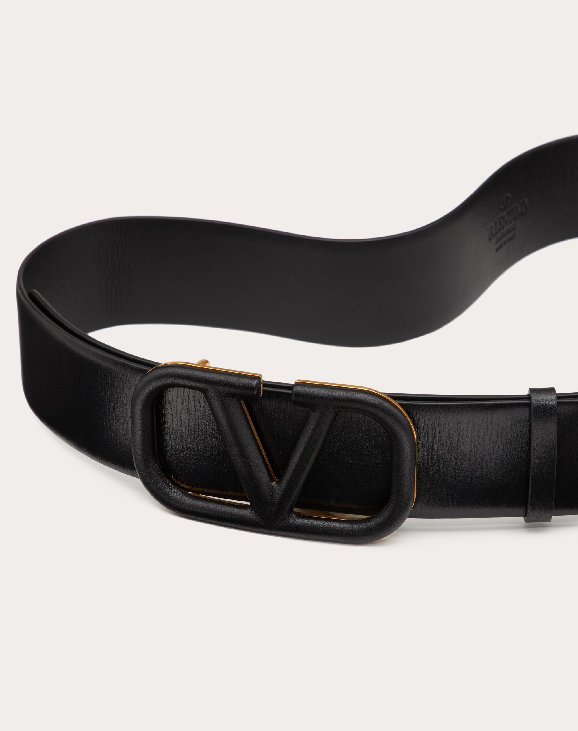 VLOGO SIGNATURE BELT IN GLOSSY CALFSKIN 40MM - 2