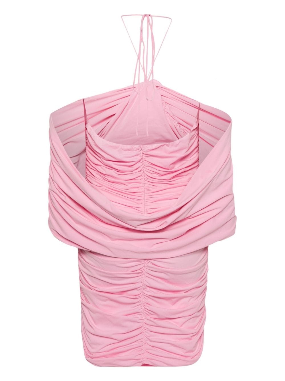 flower-appliquÃ© ruched mini dress - 2