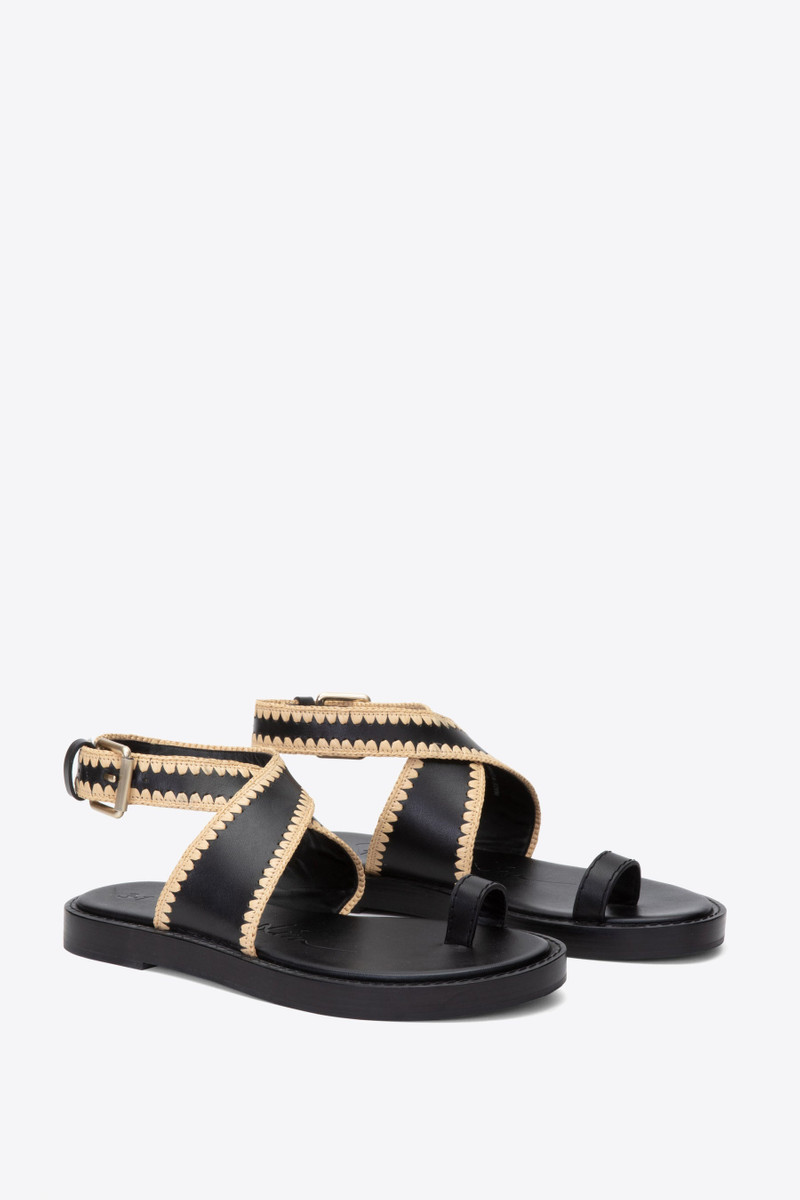 3.1 Phillip Lim Naya Raffia Ankle Wrap Sandal outlook