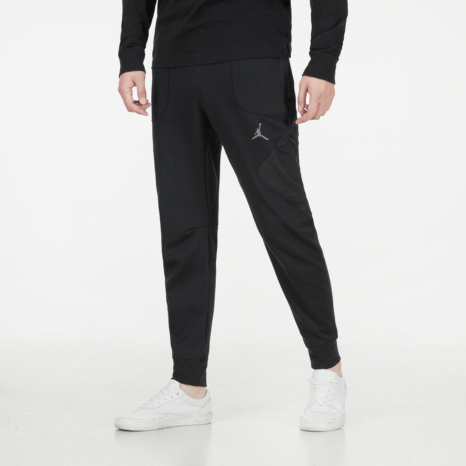 Men's Jordan As J Df Sprt Stmt Flc Pant Casual Breathable Sports Knit Long Pants/Trousers Black DJ08 - 5