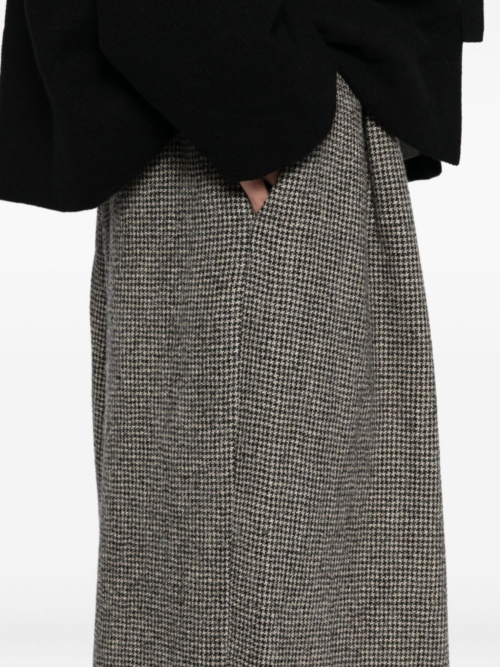 houndstooth-pattern trousers - 5