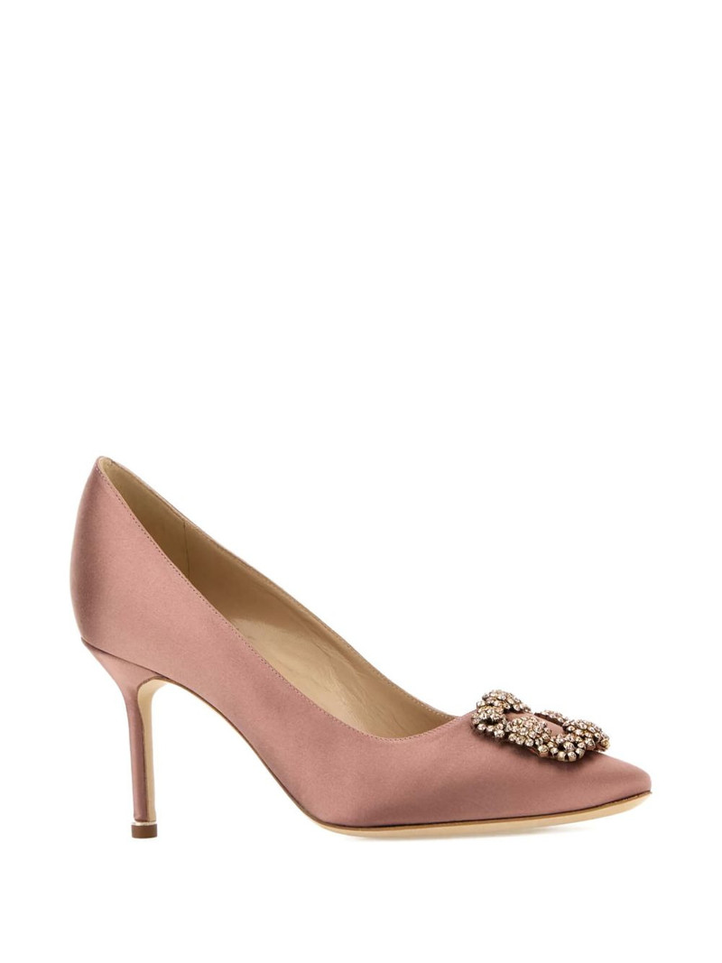 Manolo Blahnik 70mm Hangisi jewel-embellished pumps outlook