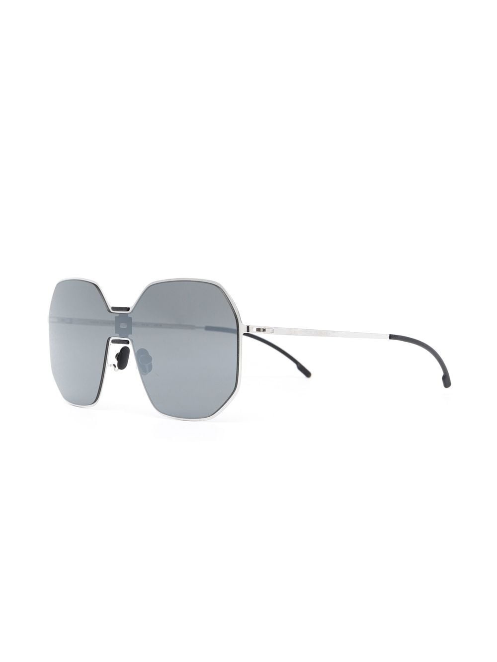 oversized-frame tinted sunglasses - 2