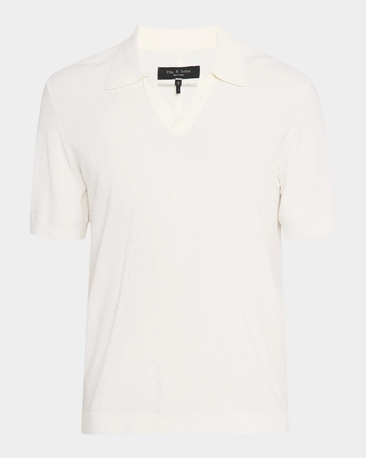 Men's Zuma Toweling Herringbone Johnny Collar Polo Sweater - 1