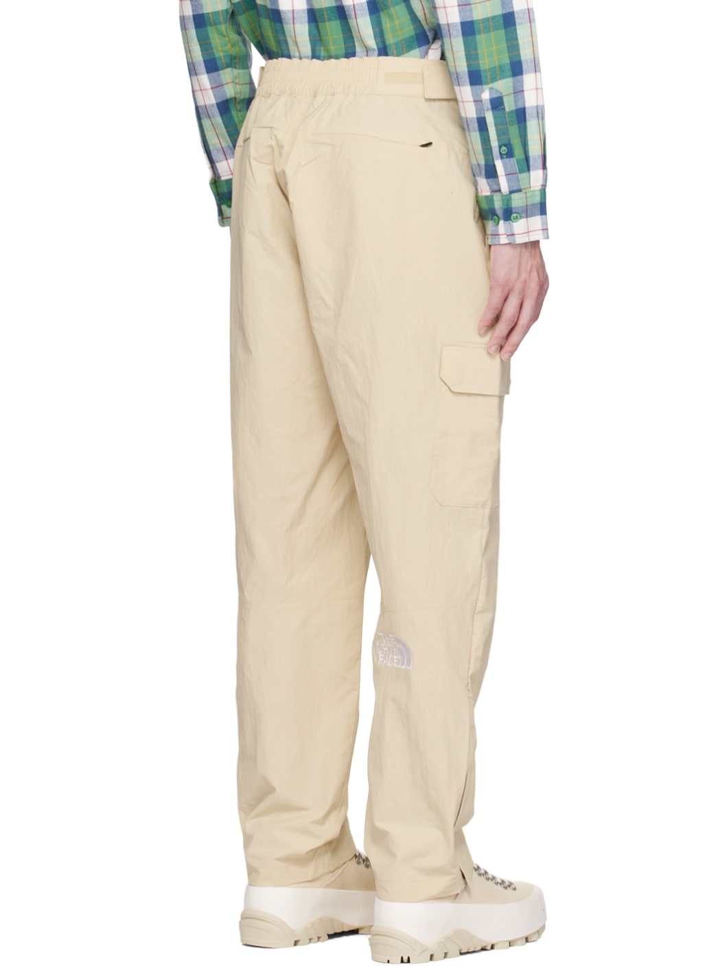 Beige Low-Fi Hi-Tek Cargo Pants - 3