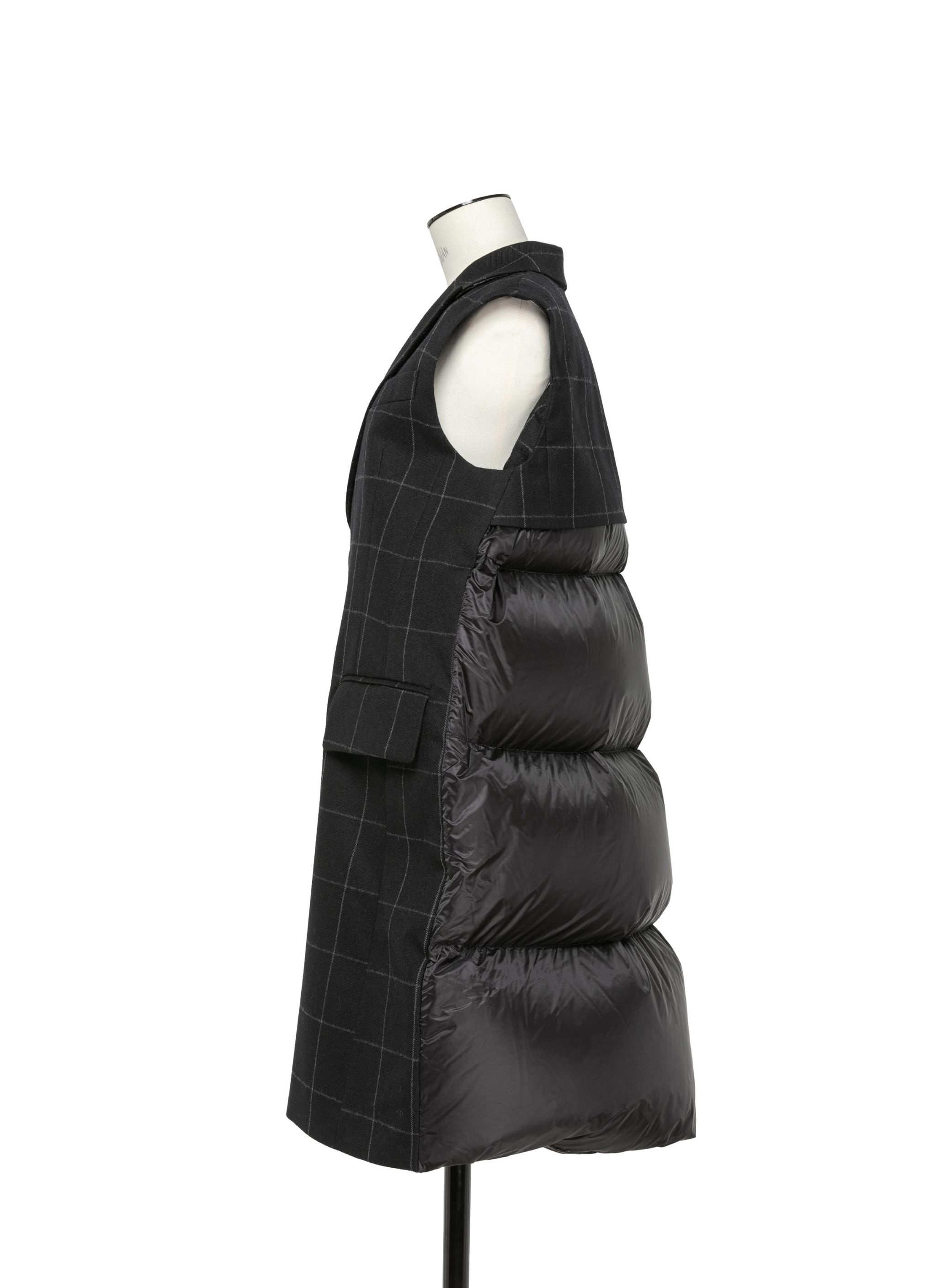 ☆関税込み☆【SACAI】Windowpane Puffer Vest sacai Windowpane Puffer Vest | sacai | REVERSIBLE