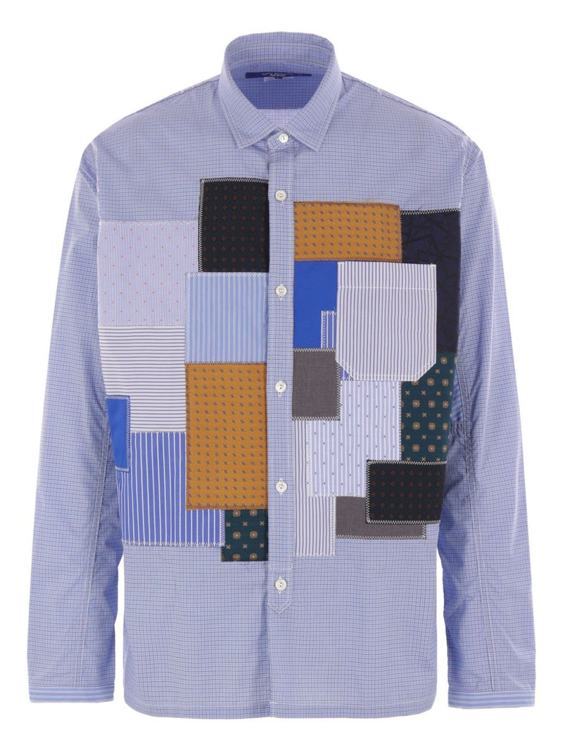 patchwork poplin shirt 1