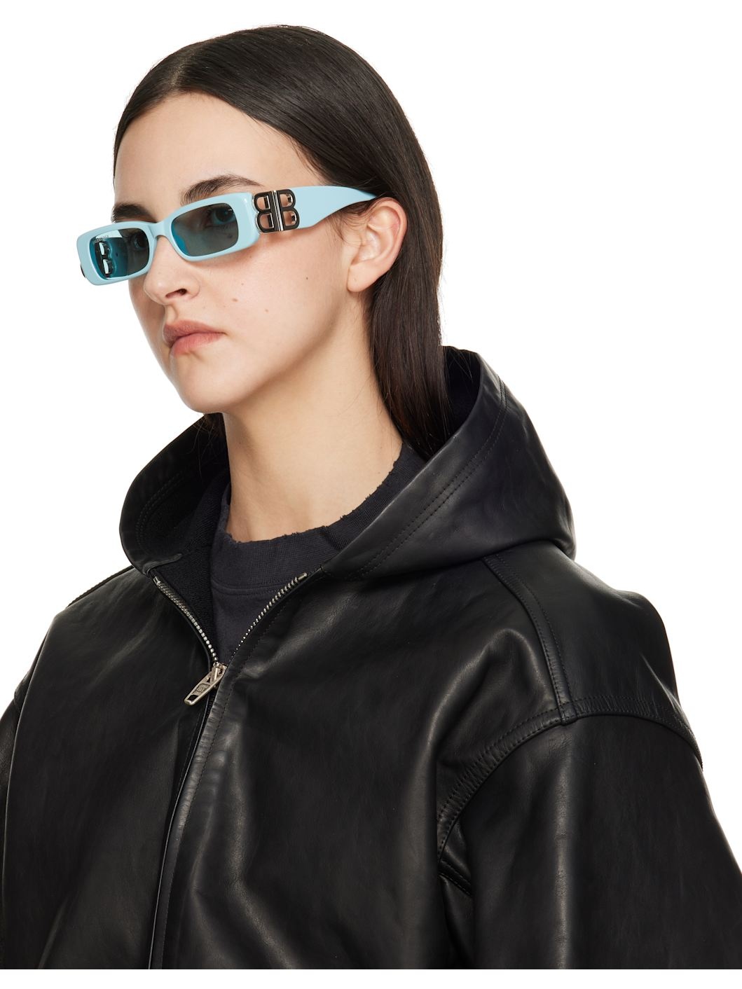 Blue Dynasty Rectangle Sunglasses - 4