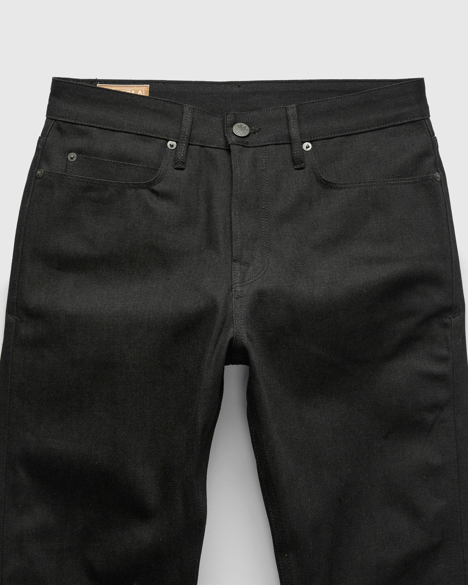 "Portola" 14.25oz Black Grey Selvedge Denim - Tapered Fit - 5