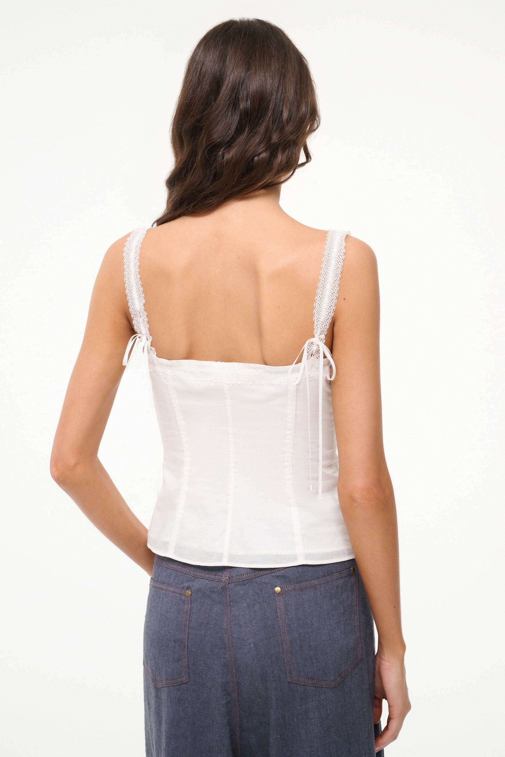 STAUD MATILDE TOP WHITE 1 - 5
