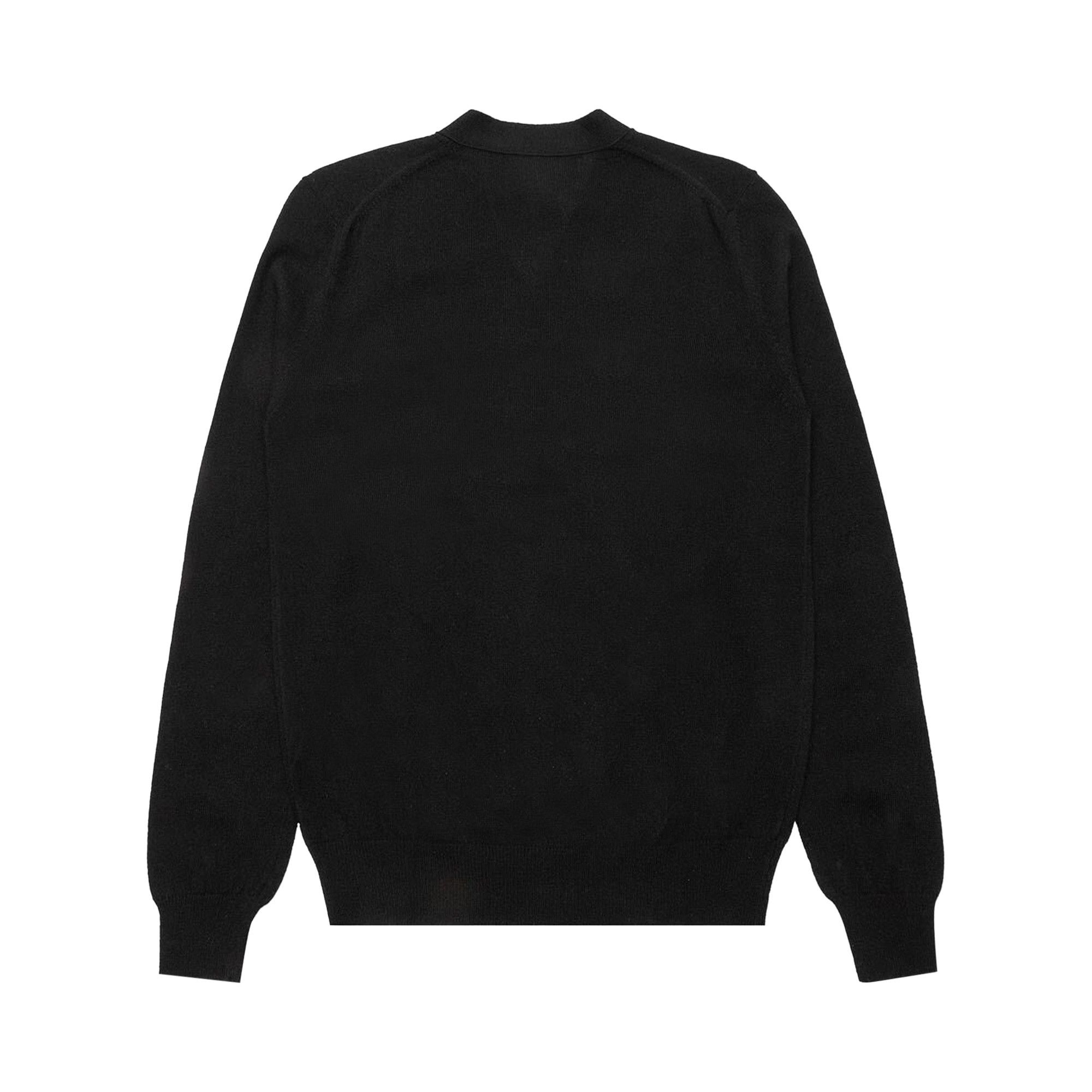 Comme des Garçons PLAY Double Heart Cardigan 'Black' - 2