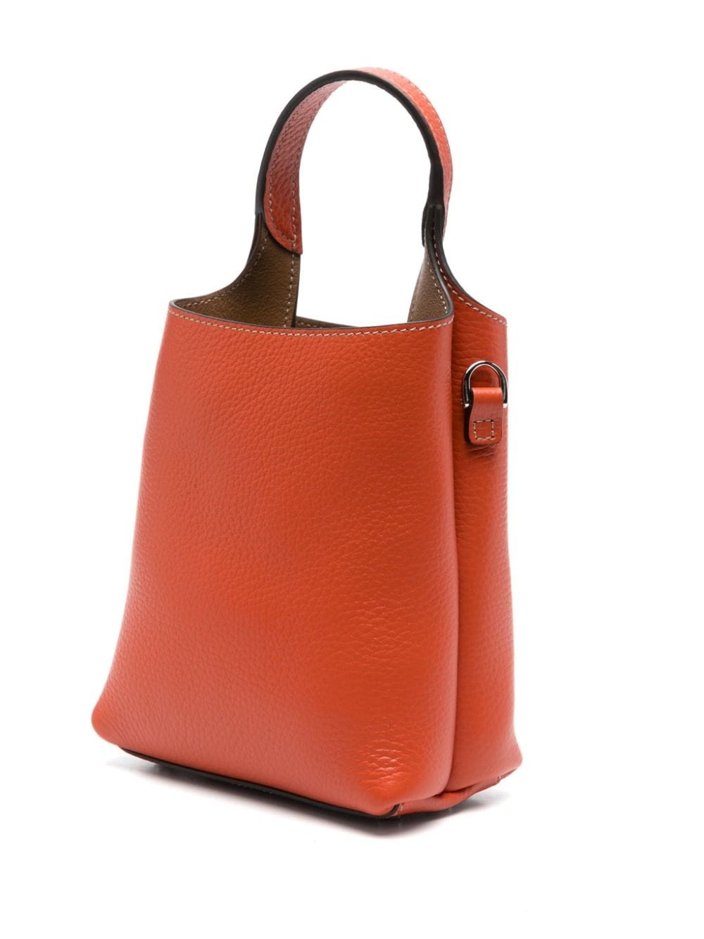 mini leather tote bag - 3