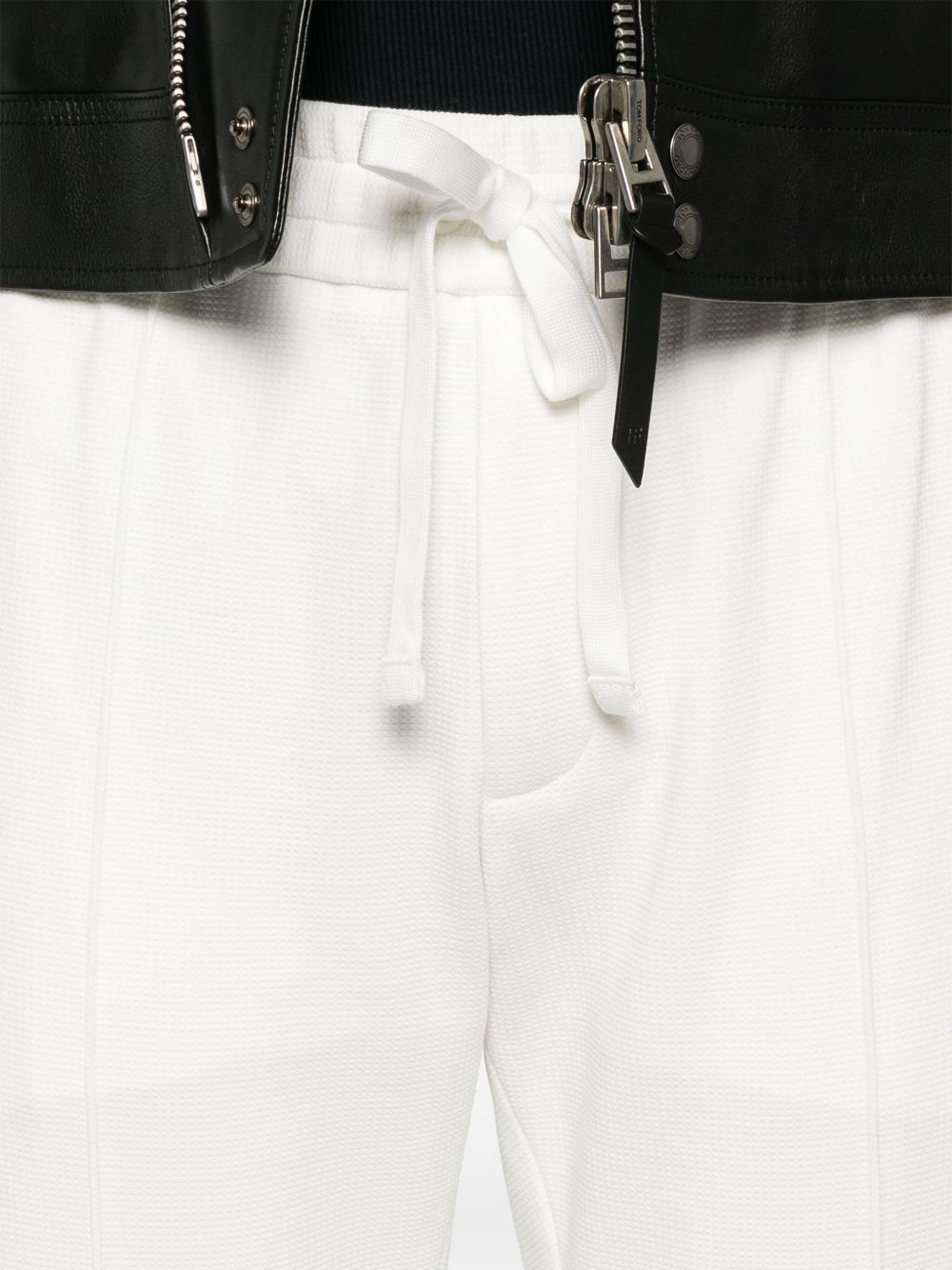 waffle-effect track pants - 5