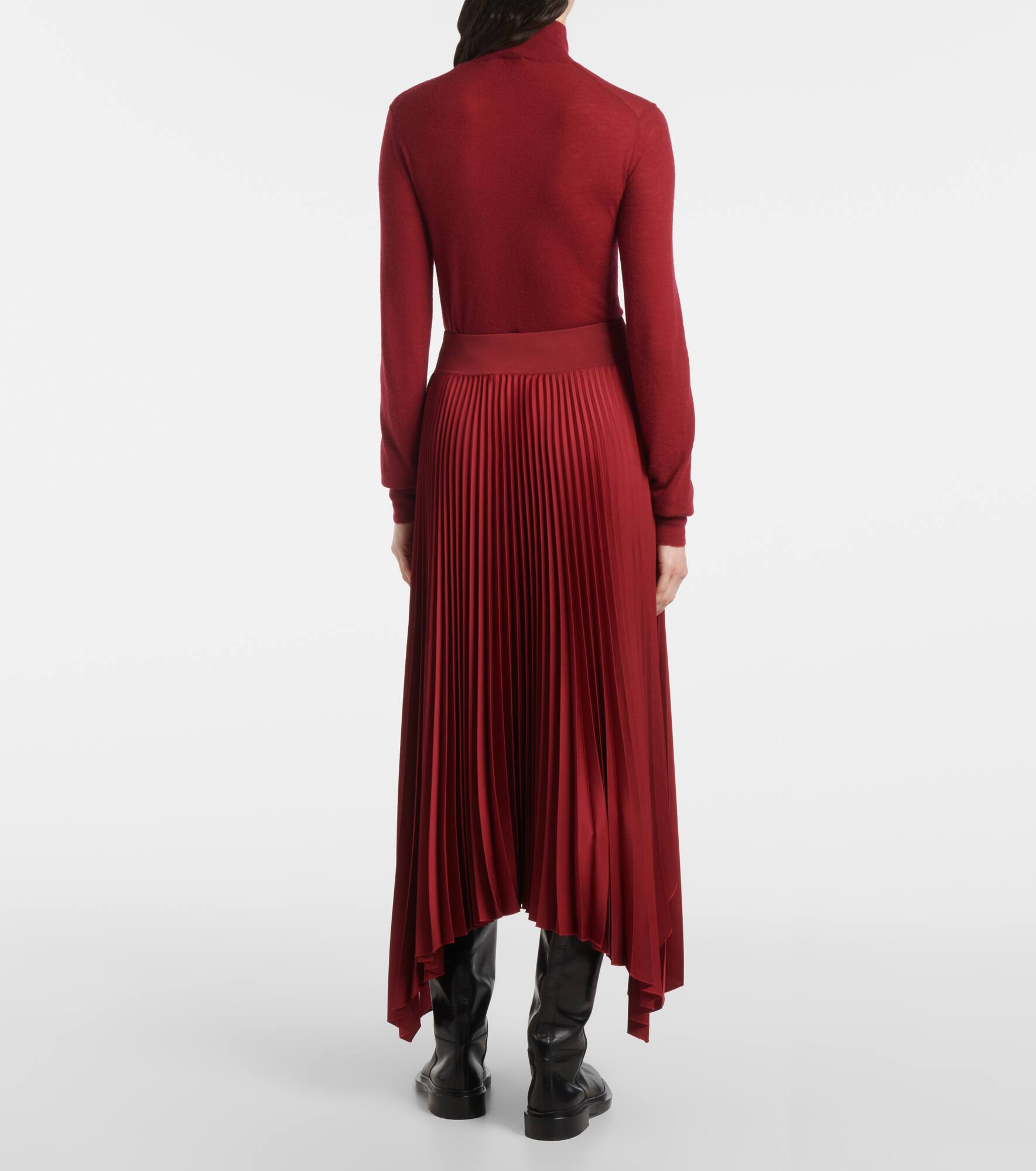 Ade plissé crêpe midi skirt - 3