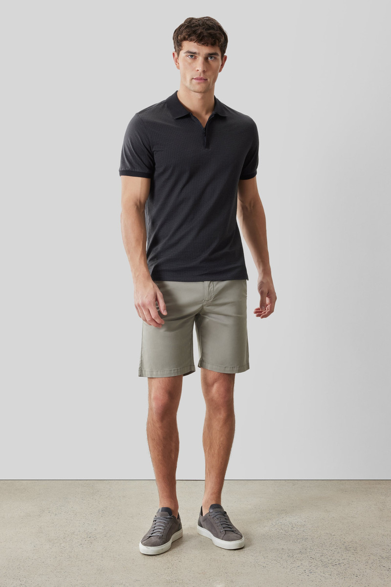 ROBERT BARAKETT Whistler Short Sleeve Covered Placket Polo outlook