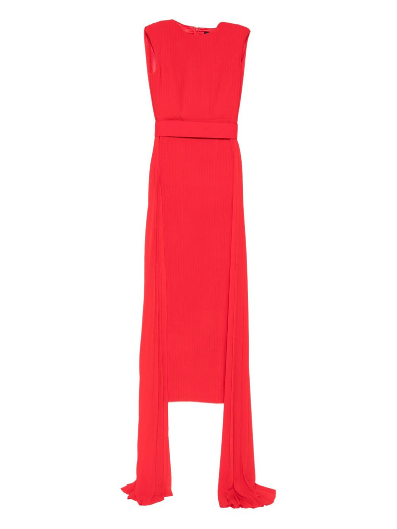 Tavia pleated belted maxi dress 1