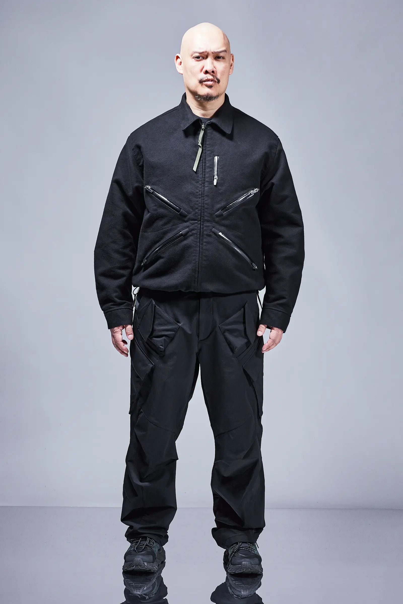 J121-KI Cotton Moleskin Jacket Black - 25