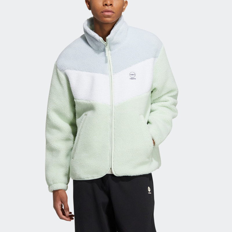 adidas adidas Neo SHP Jackets 'Green White' HY9653 outlook
