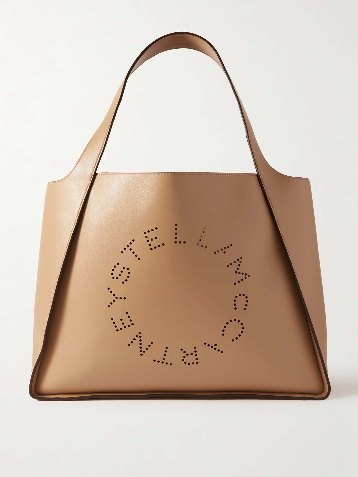 Perforated vegetarian leather tote - 1