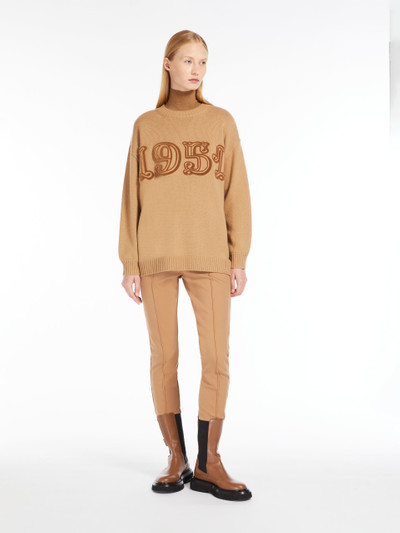 Max Mara Wool and cashmere monogram pullover outlook