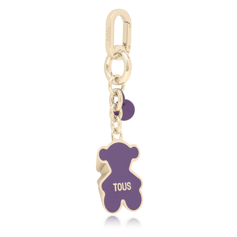 TOUS Lilac and gold-colored Key Ring TOUS Trunk Bear outlook