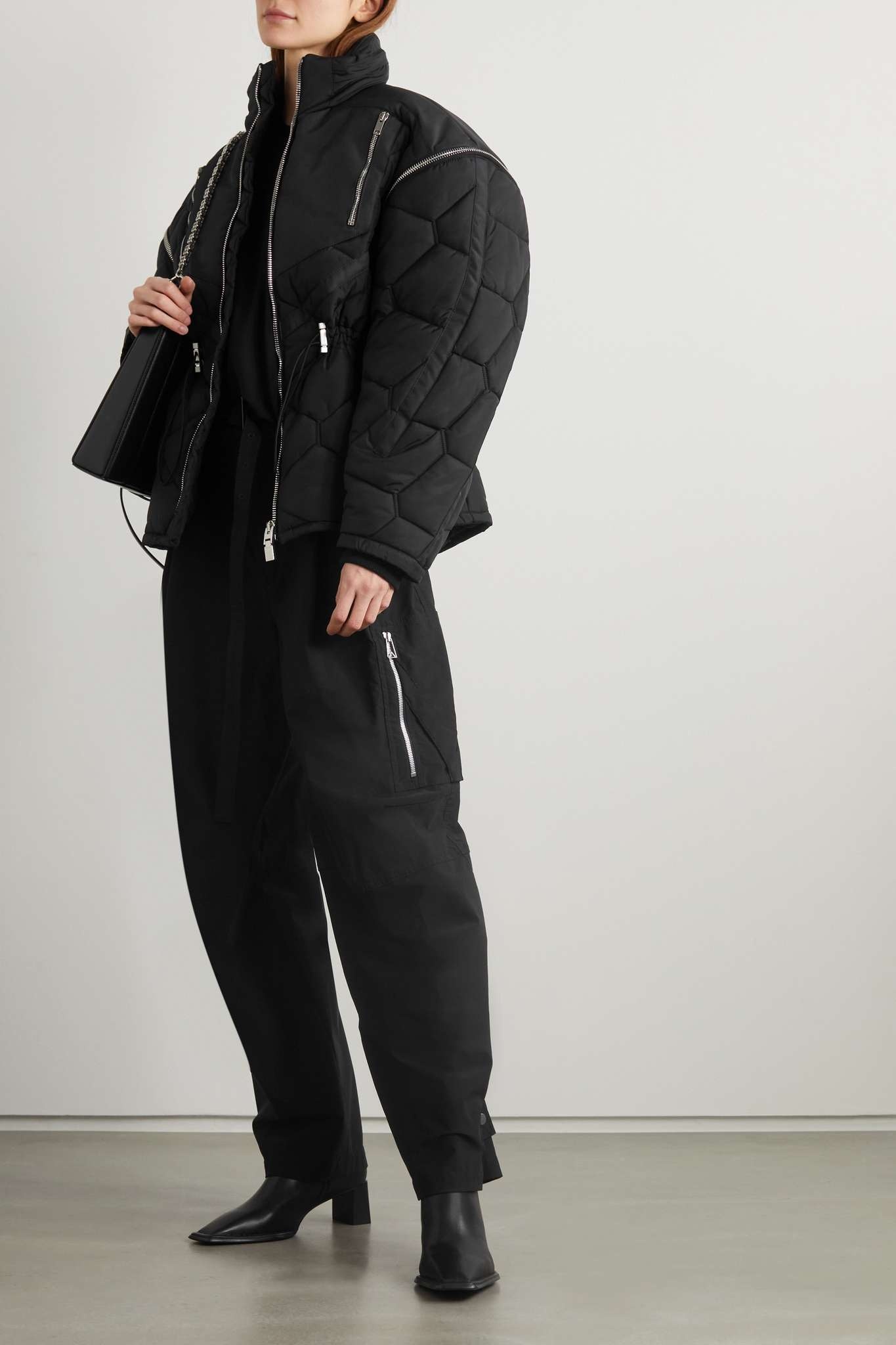 Convertible quilted padded shell jacket - 2