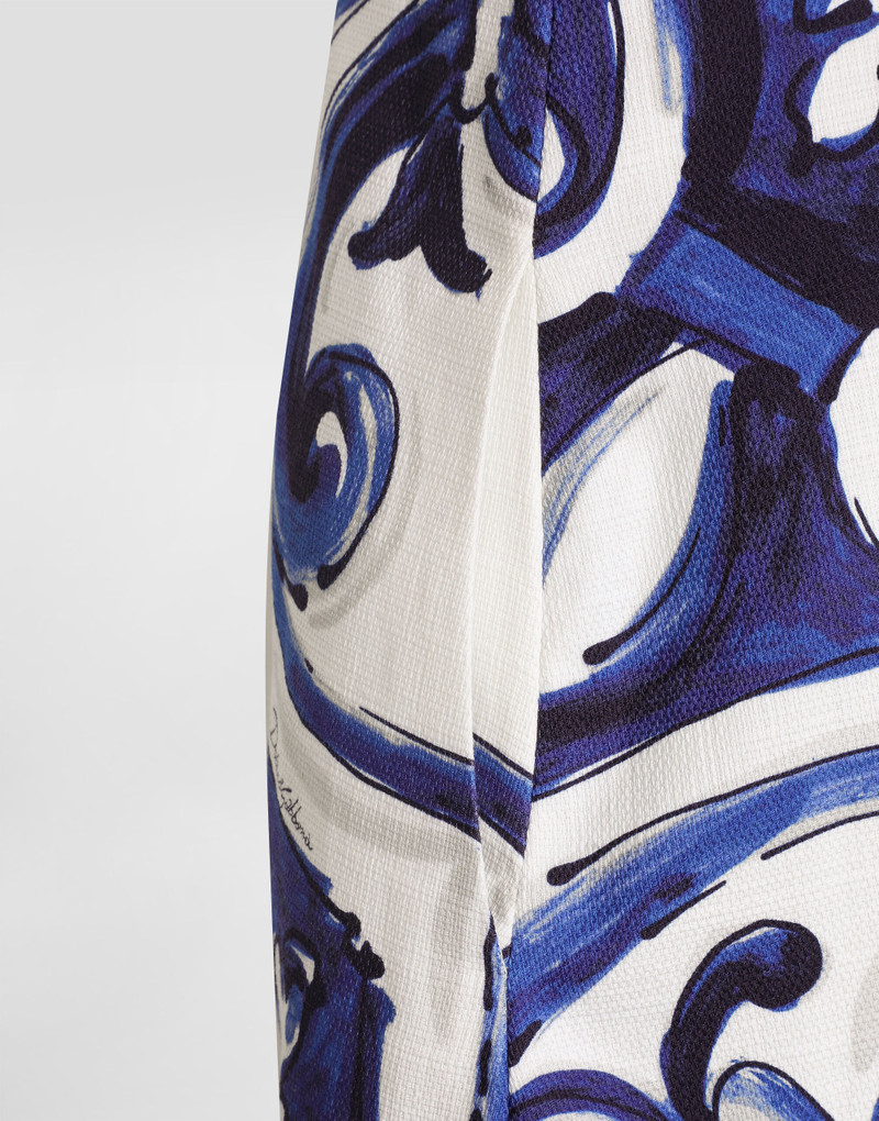 Majolica-print cotton dress 7