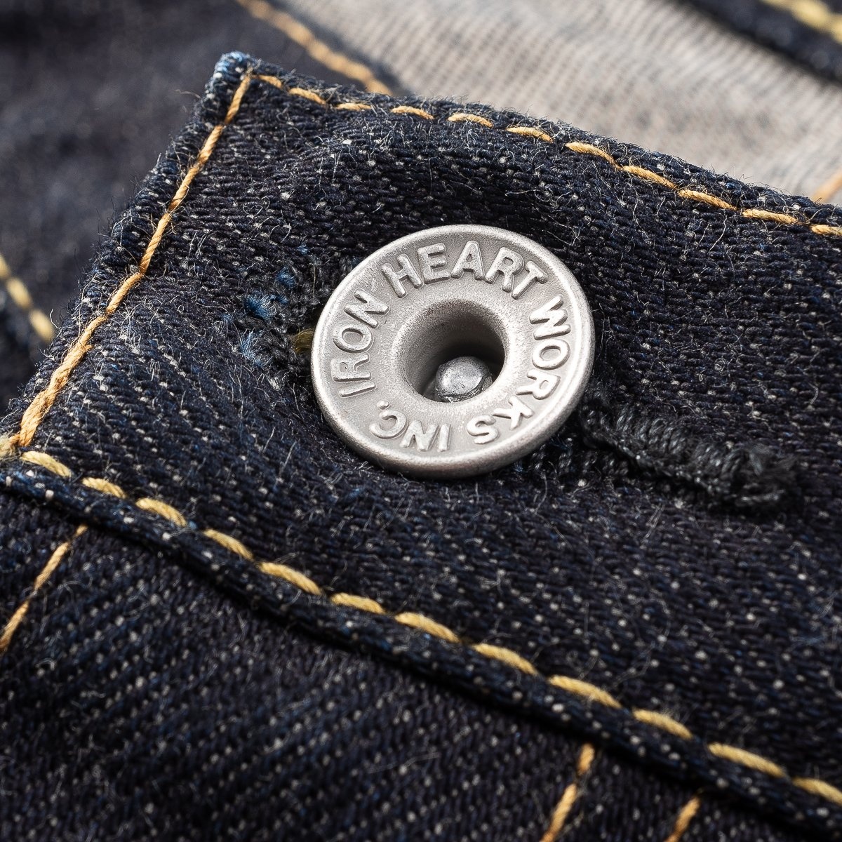 IH-728-IND 14oz Selvedge Denim Work Pants - Indigo - 8