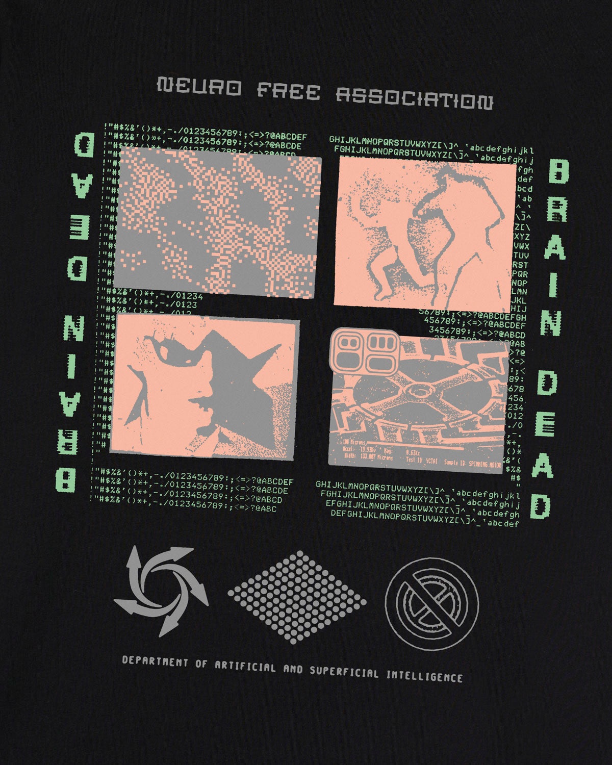 Neuro Free Association T-shirt - Black - 2