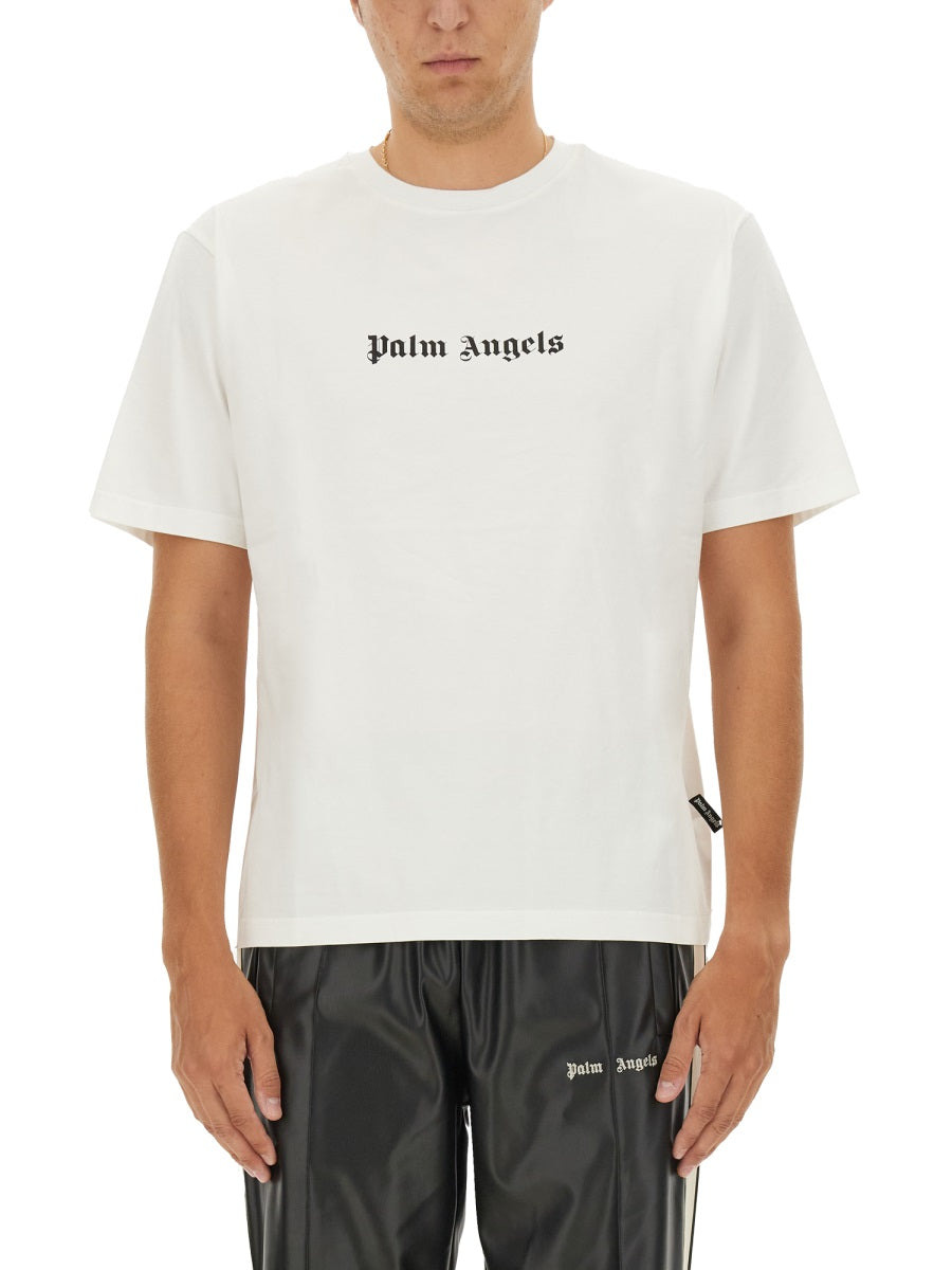 Palm Angels Men T-Shirt With Logo - 1