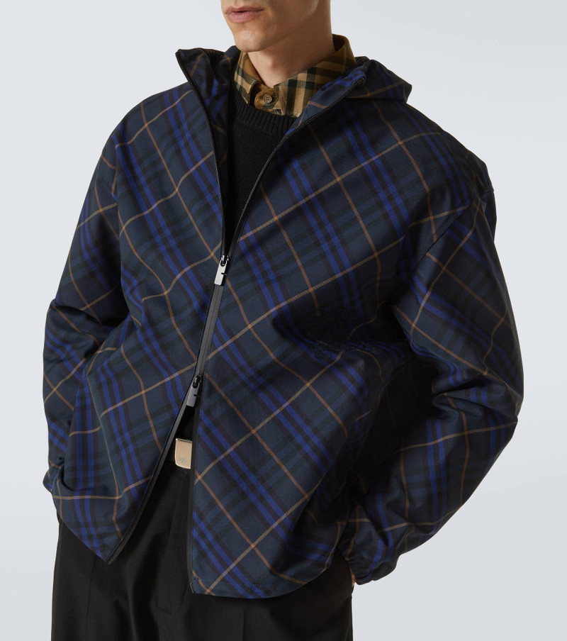 Checked windbreaker jacket 5