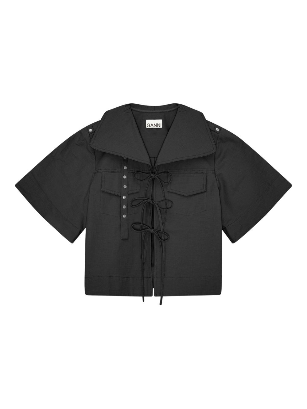 stretch-cotton blouse - 3