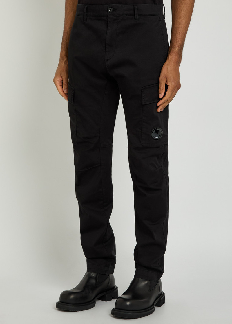 C.P. Company C.P. Company Straight-leg Stretch-cotton Cargo Trousers outlook