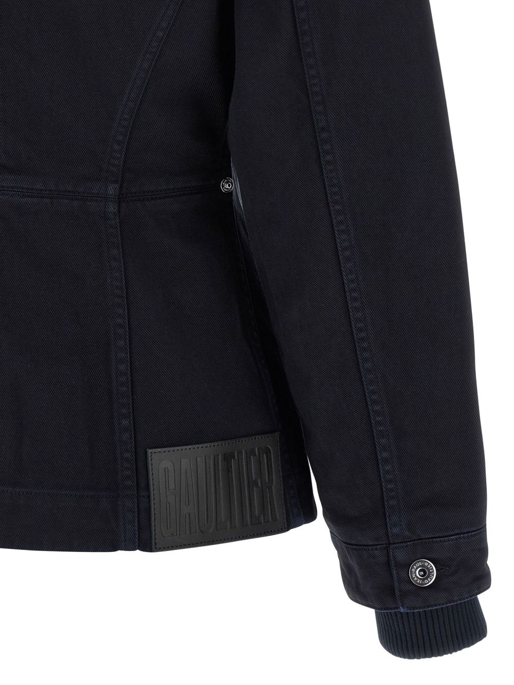 slit denim jacket - 4