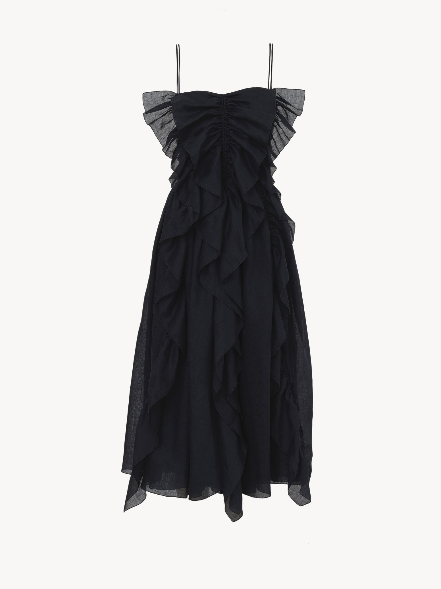 RUFFLED MIDI DRESS - 3