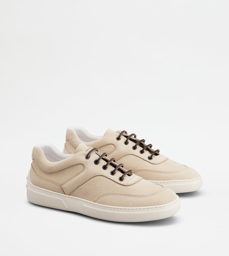 SNEAKERS IN NUBUCK - BEIGE 2