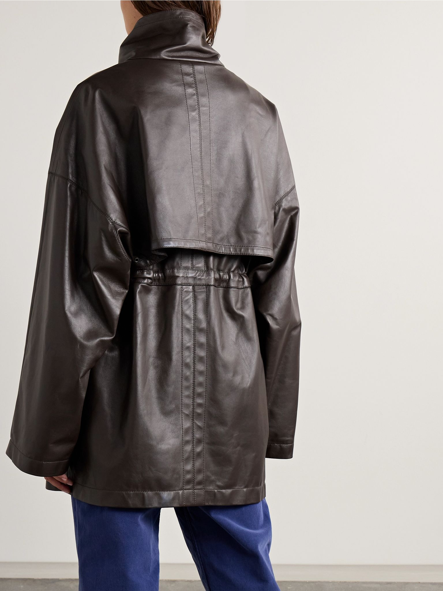 Herbie leather jacket Dark brown - 4