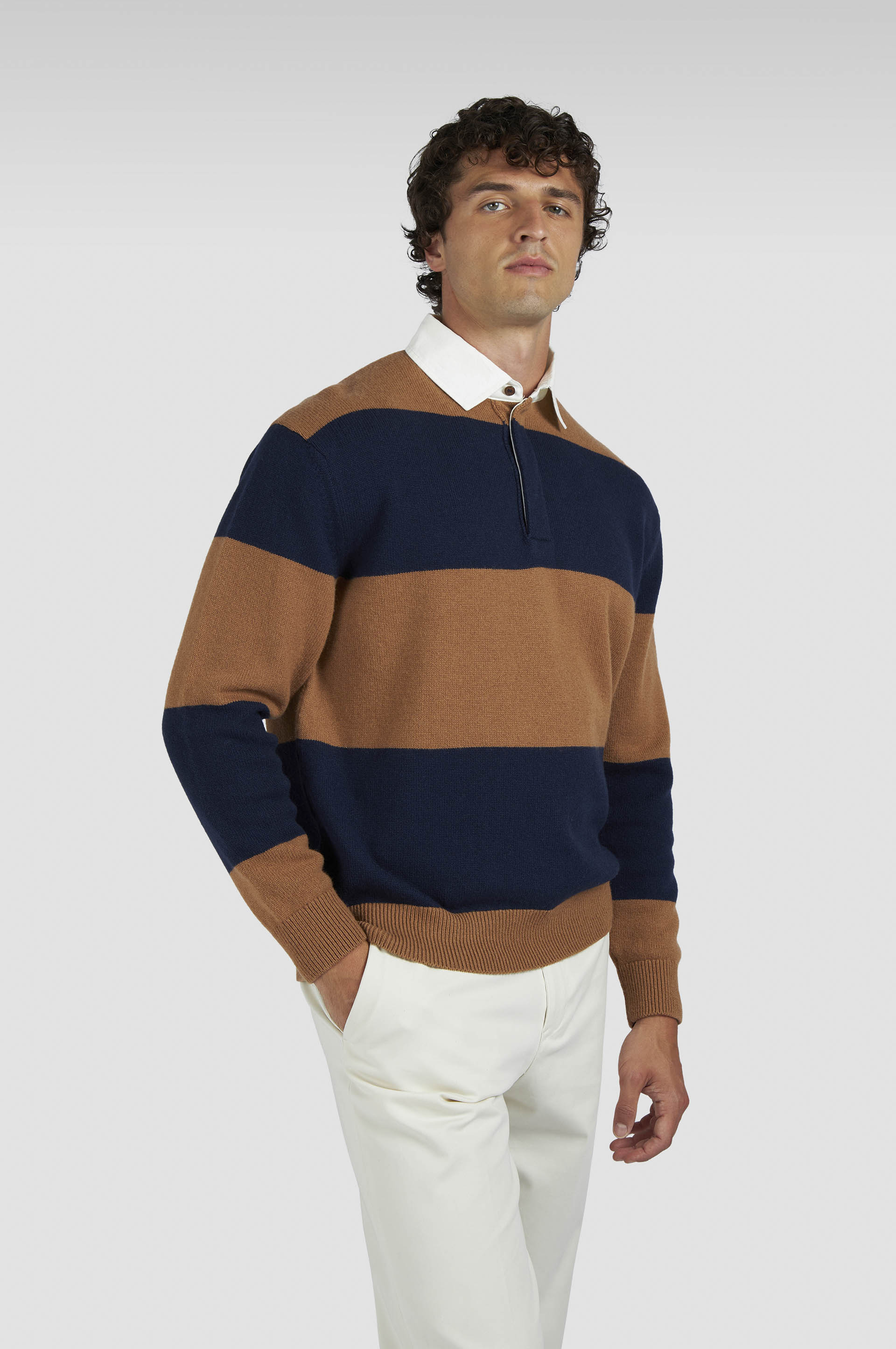 RUGBY WOOL CASHMERE POLO SHIRT - 6